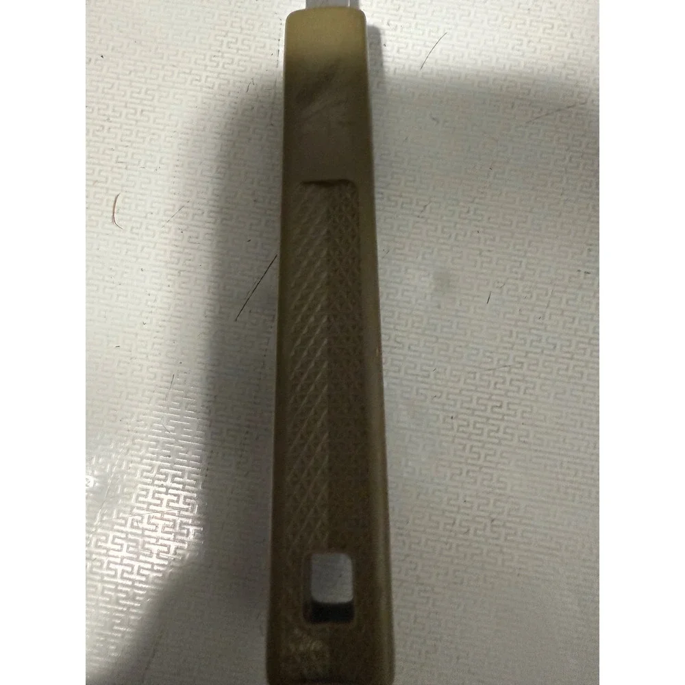 Vintage‎ Kitchen Utensil Carving Fork, Stainless Steel Olive Green Handle